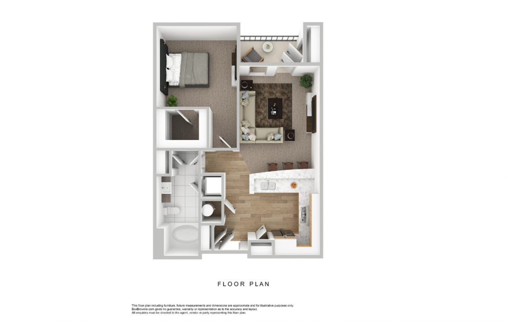 A1 - 1 bedroom floorplan layout with 1 bath and 706 to 706 square feet.